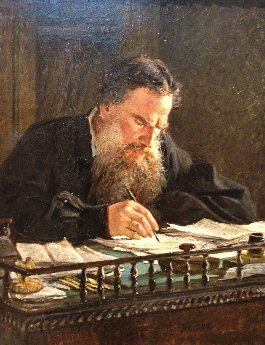 Н. Н. Ге. Портрет писателя Л. Н. Толстого. 1884 г.