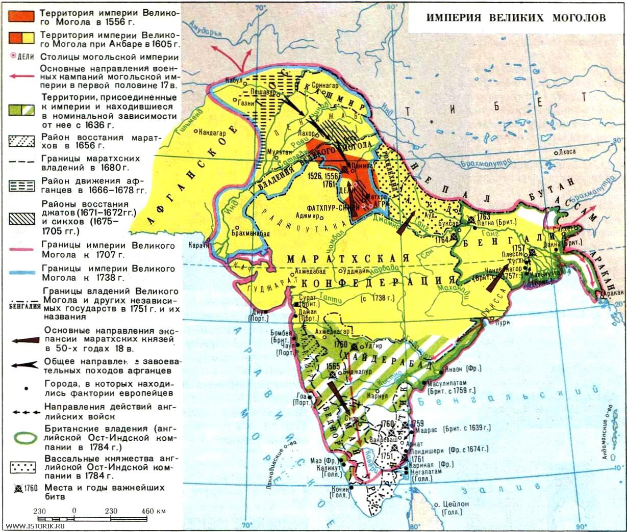 Карта “Великие моголы”