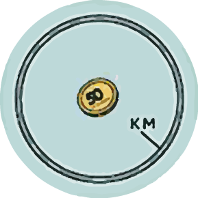 Если представить атом в виде сферы диаметром один километр, то его ядро будет размером с мелкую монету.